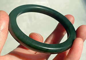 和田玉青玉二细-影灿珠宝